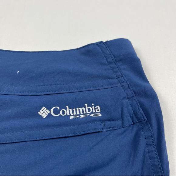 Columbia Shorts Women’s Blue PFG Fishing  Hiking Camping Outdoors Size: 6 - Picture 12 of 15